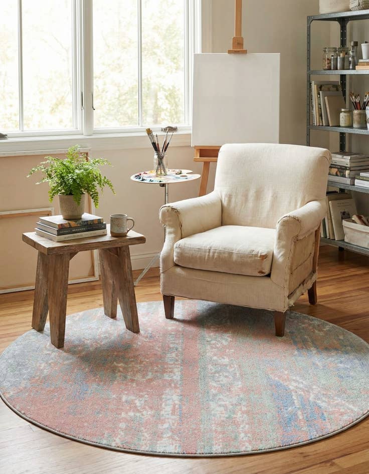 Detail image of  3' 3 x 3' 3 Kamala Washable Round Rug