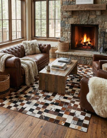 5' x 8' Cowhide Rug