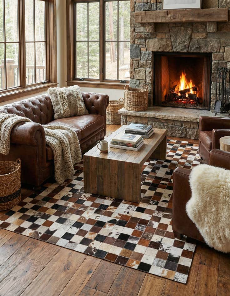 Detail image of  5' x 8' Cowhide Rug