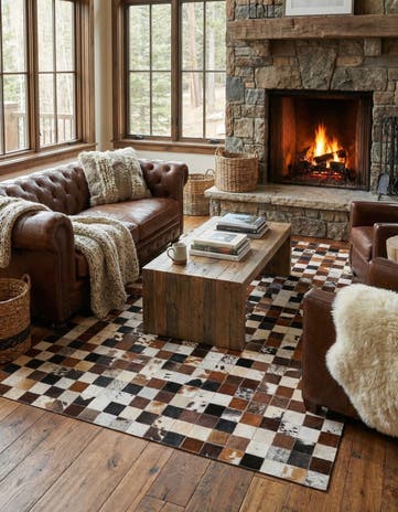 5' x 8' Cowhide Rug