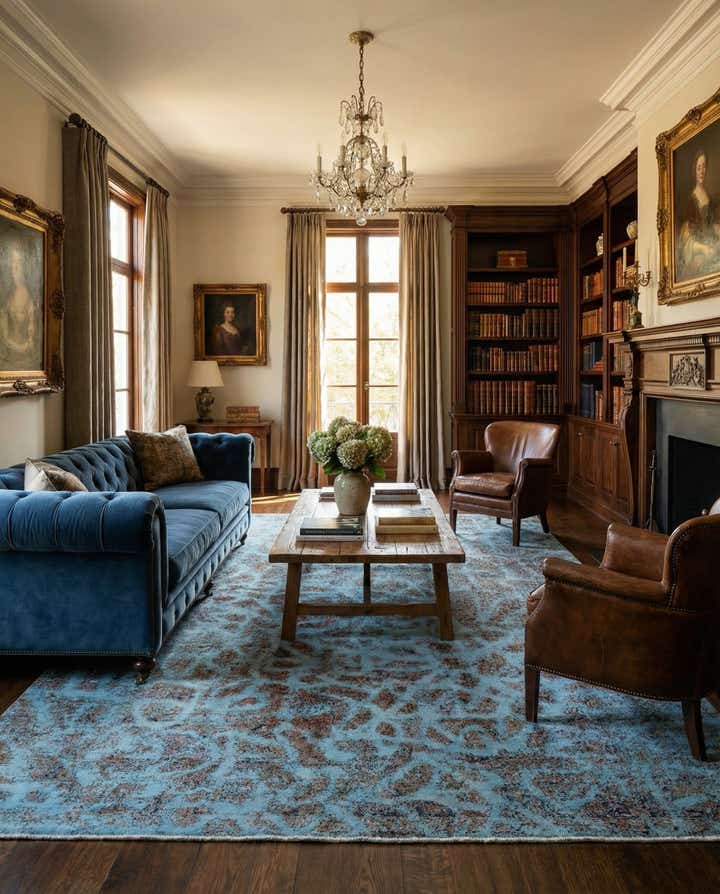 9' 8 x 13' 7 Vintage Royal Wool Rug