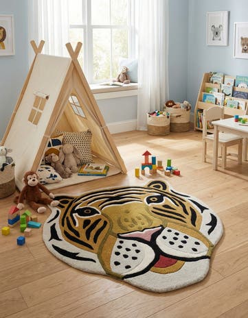 3' 1 x 3' 1 Playtime Kids Wool Freeform Rug