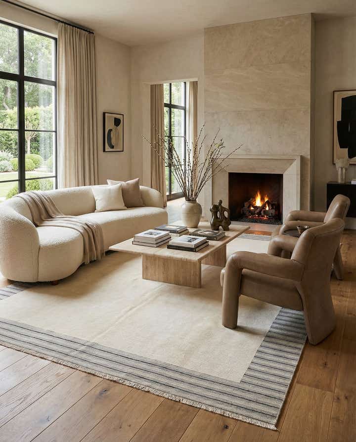 9' 7 x 12' 10 Hand Knotted Darya Wool Rug