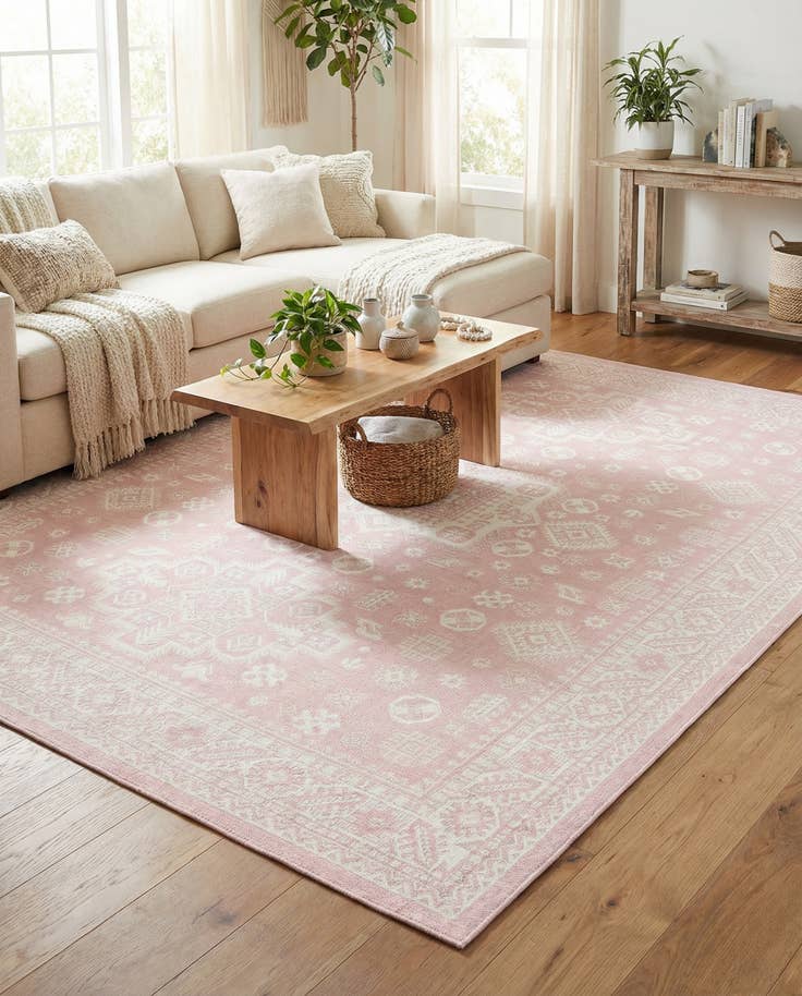 Detail image of 9' x 12' Easy-Clean Aztec Indoor / Outdoor Rug
