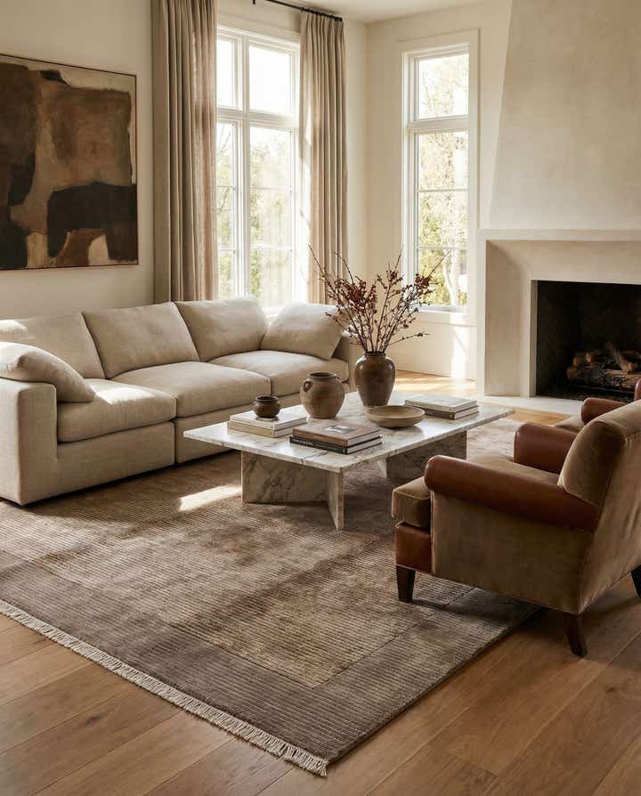 6' 7 x 9' 10 Hand Knotted Darya Wool Rug