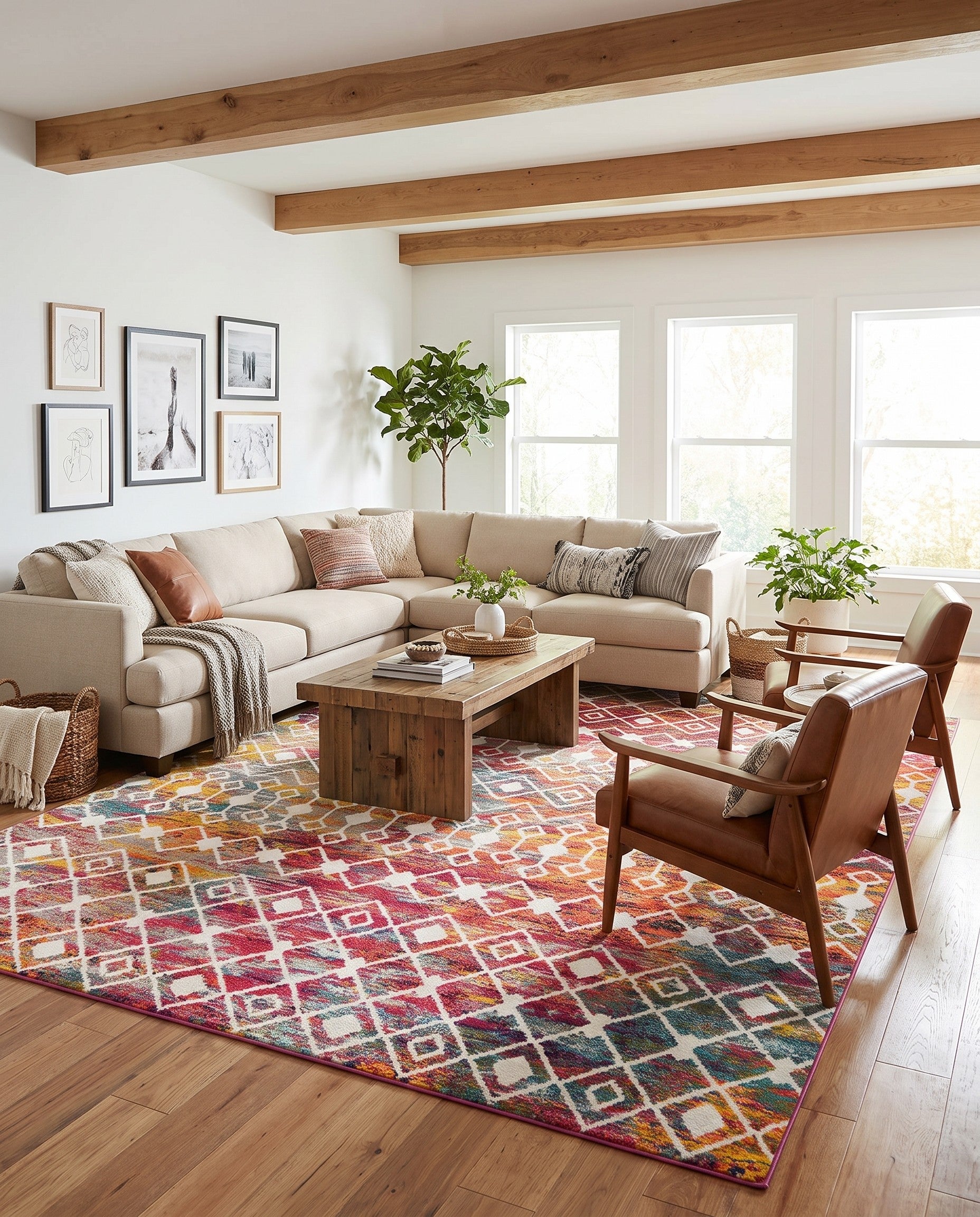 10' x 13' Moroccan Trellis Rug