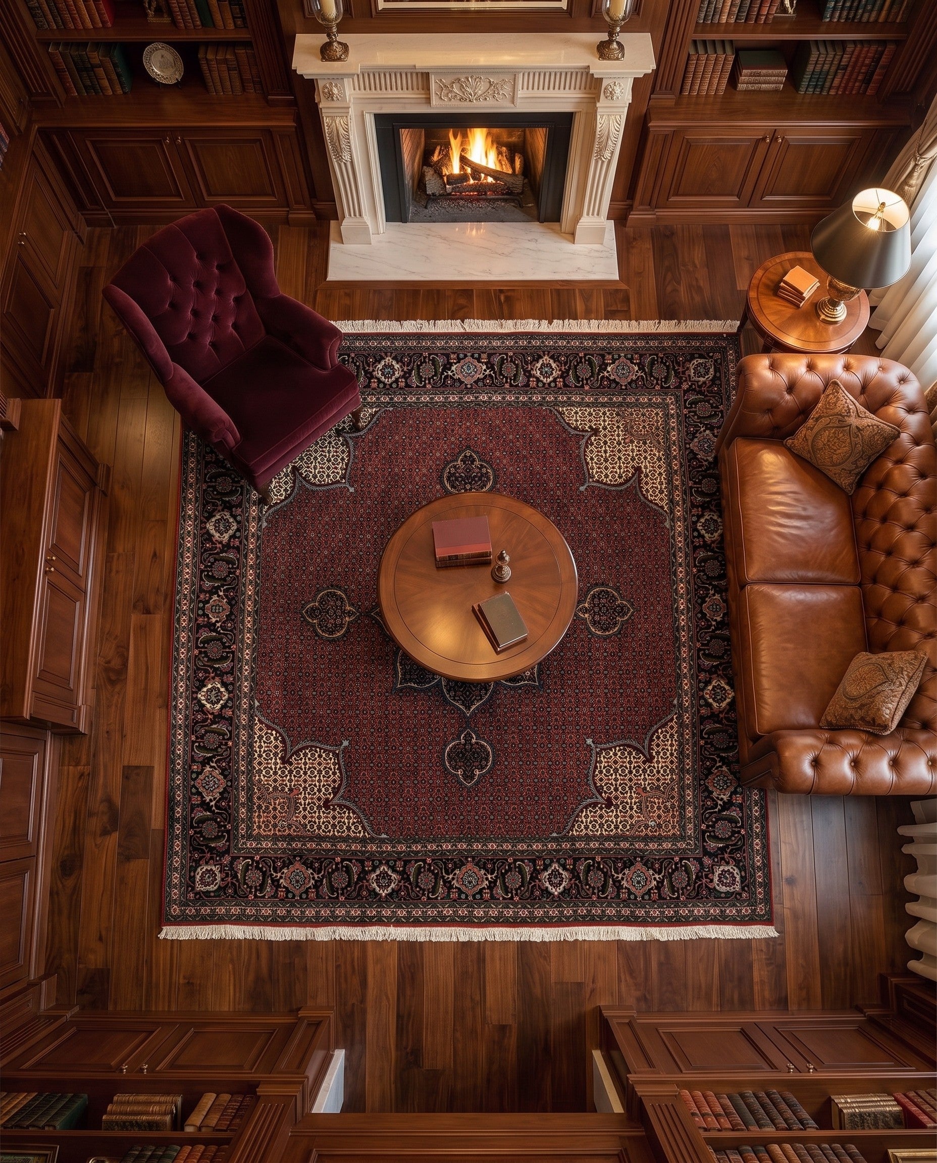 6' 9 x 6' 11 Tabriz Mahi Square Rug