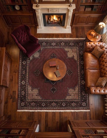 6' 9 x 6' 11 Tabriz Mahi Square Rug