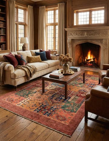 6' 8 x 9' 9 Hand Knotted Ariana Ziegler Rug