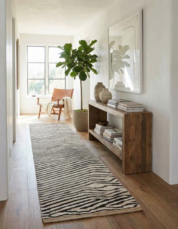 3' 7 x 14' 10 Hand Knotted Moroccan Wool Runner Rug
