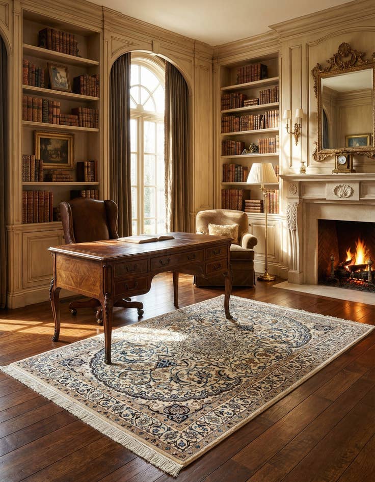 Detail image of 3' x 5' 1  Hand Knotted Nain Rug