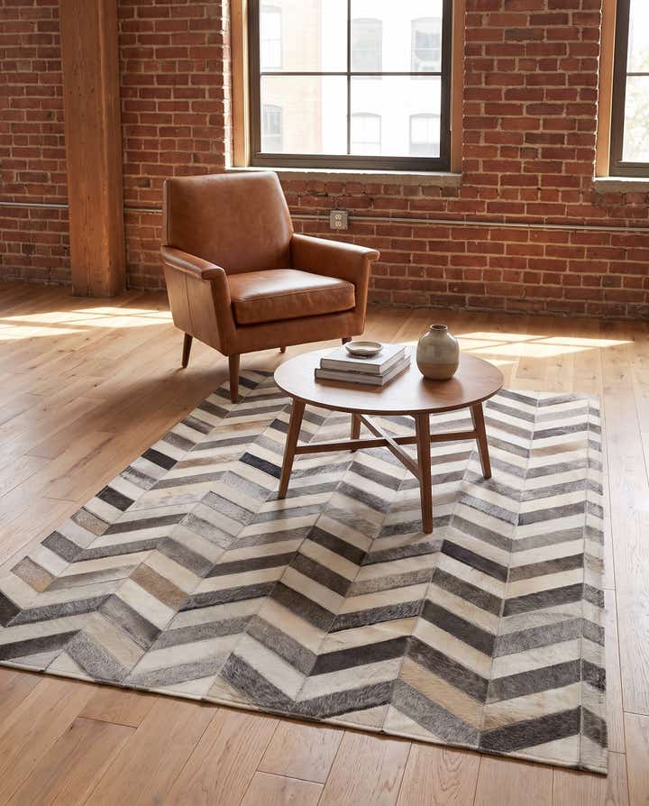 4' 1 x 6' 1 Cowhide - Patchwork Rug