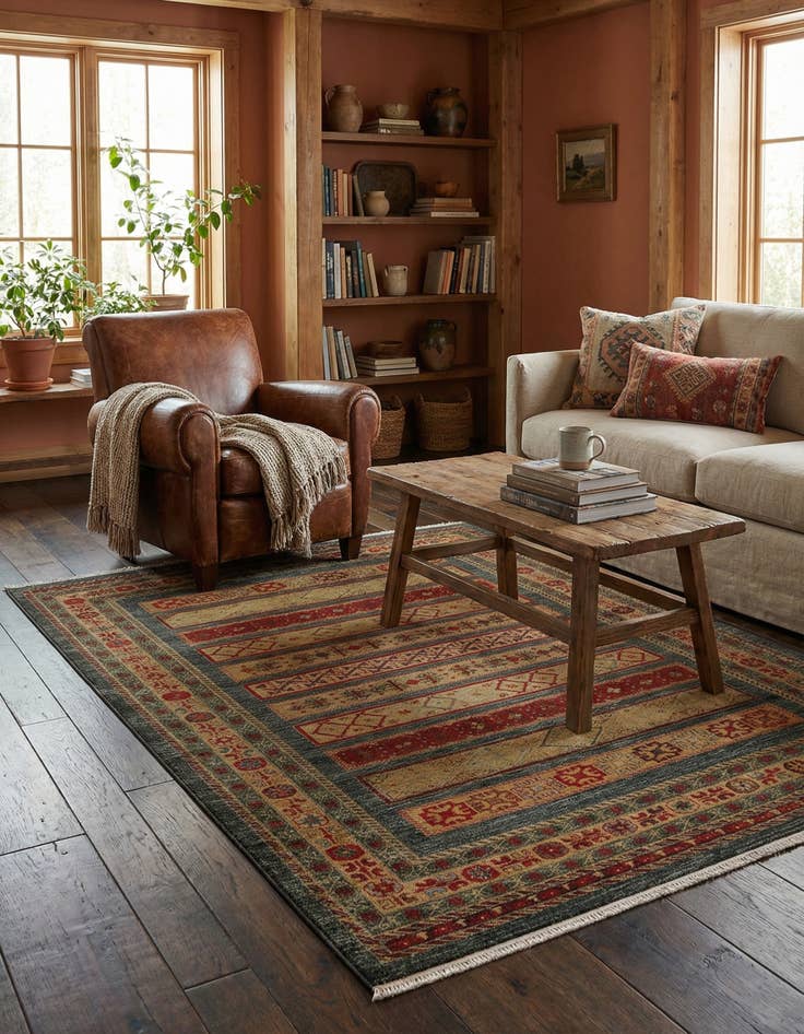 Detail image of  6' x 9' Kashkuli Gabbeh Rug