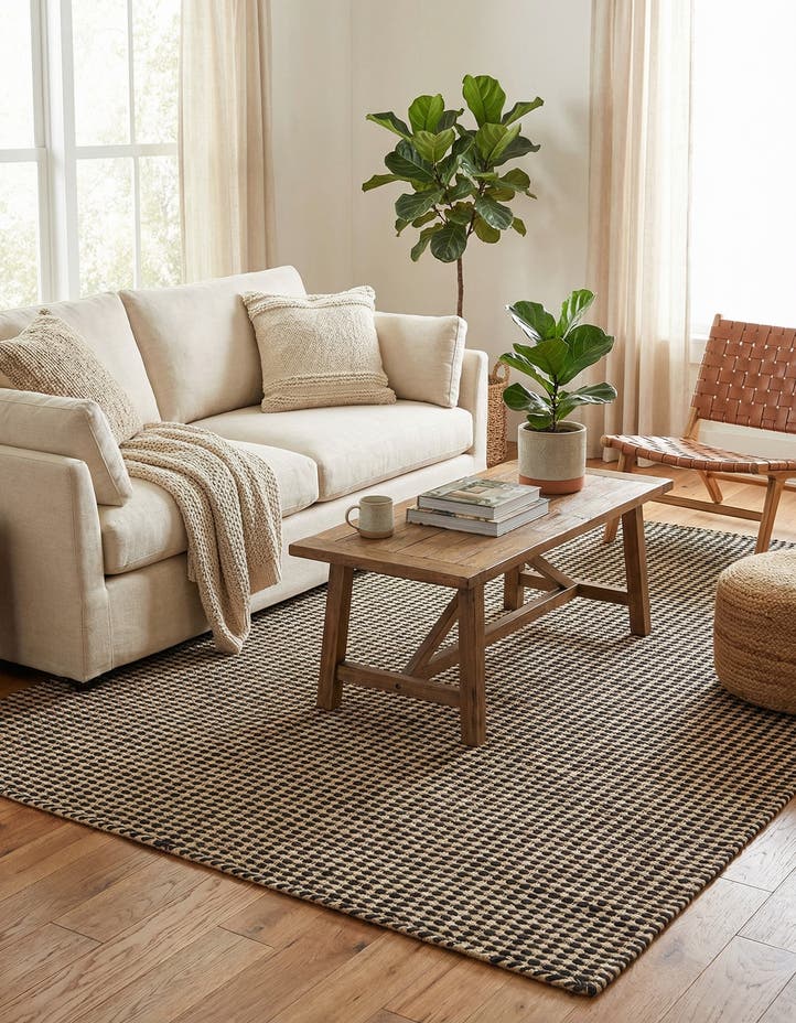 5' 1 x 8' Hand Woven Laurel Handwoven Jute Rug