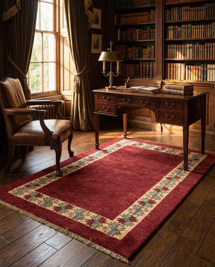 4' 1 x 6' 5 Hand Knotted Peshawar Ziegler Rug