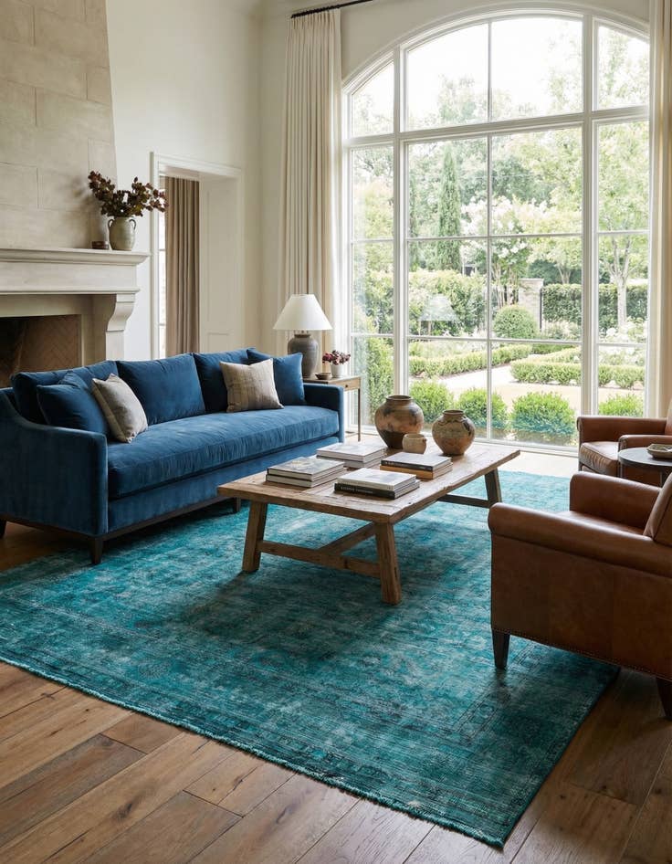 Detail image of 9' 6 x 12' 9 Hand Knotted Ultra Vintage Persian Wool Rug