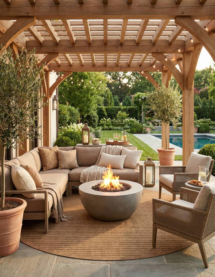 Detail image of 10' x 10'  Washable Border Indoor / Outdoor Round Rug