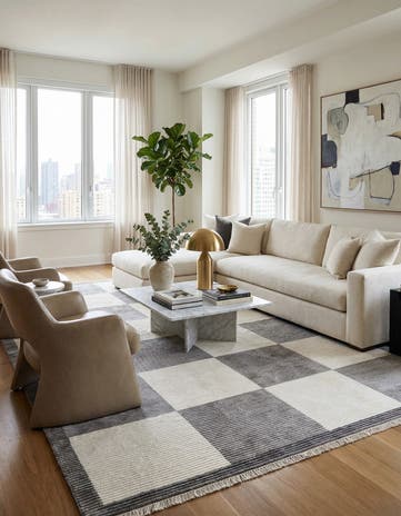 6' 6 x 9' 11 Hand Knotted Darya Wool Rug