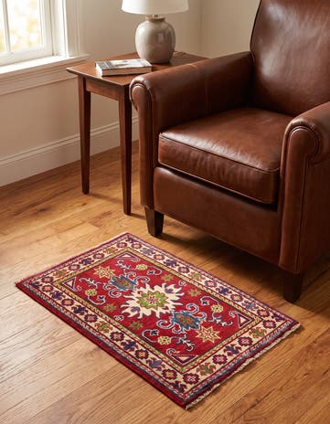1' 11 x 3' 1 Hand Knotted Kazak Rug