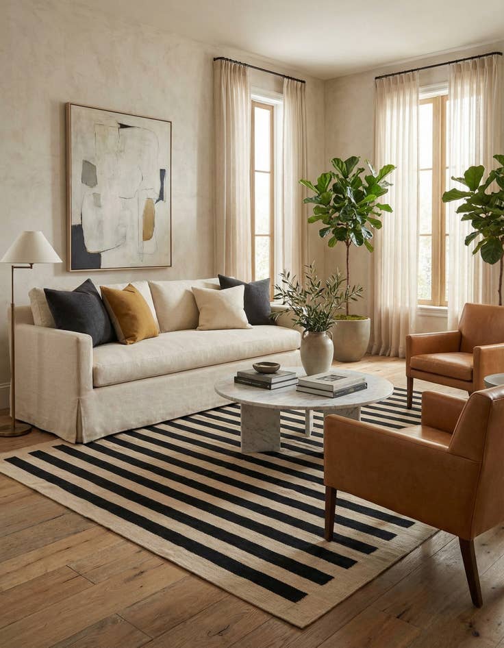 Detail image of 8' x 11' 1  Hand Woven Kilim Modern Wool Rug