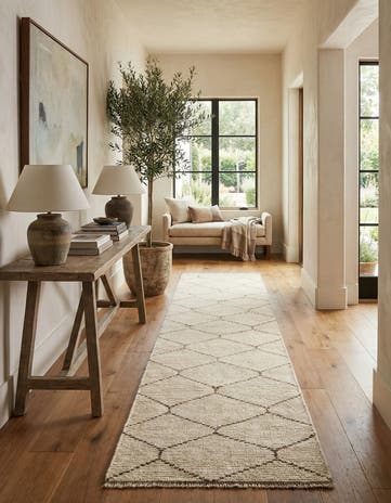 2' 3 x 16' 7 Hand Knotted Moroccan Wool Runner Rug