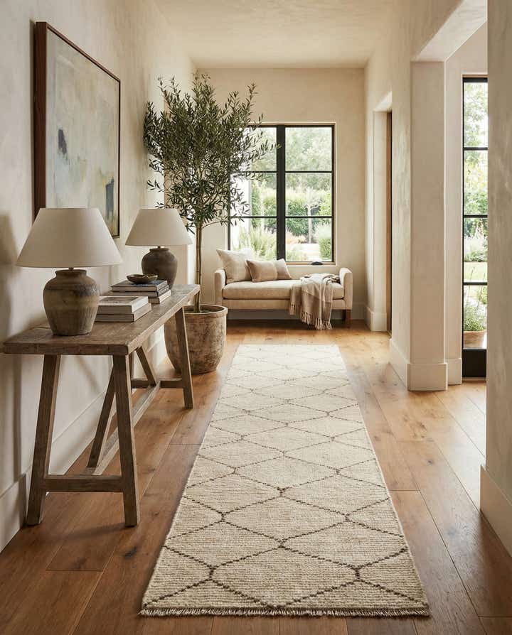 2' 3 x 16' 7 Hand Knotted Moroccan Wool Runner Rug