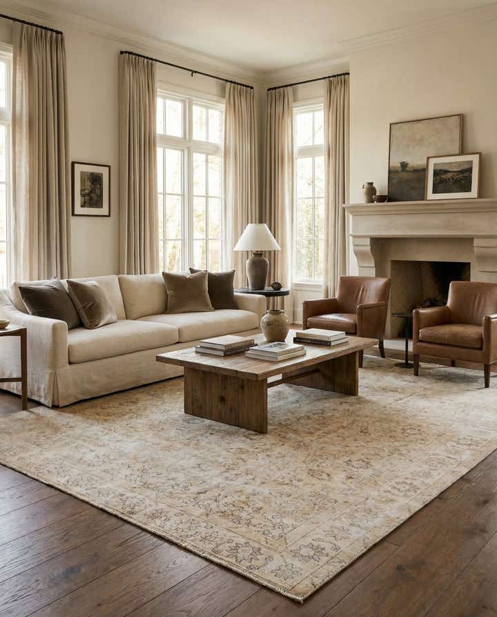 9' 4 x 12' Hand Knotted Ultra Vintage Persian Wool Rug