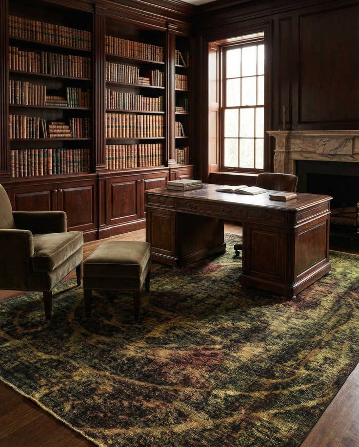 Detail image of 5' 9 x 9' 5 Vintage Royal Wool Rug