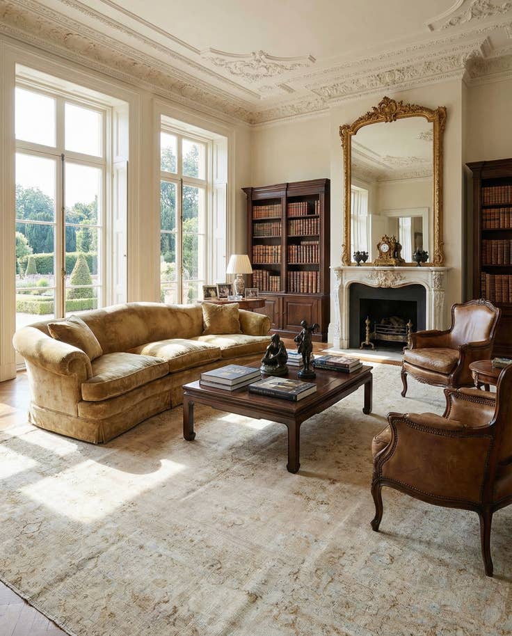 Detail image of 9' 8 x 13' 1 Vintage Royal Wool Rug