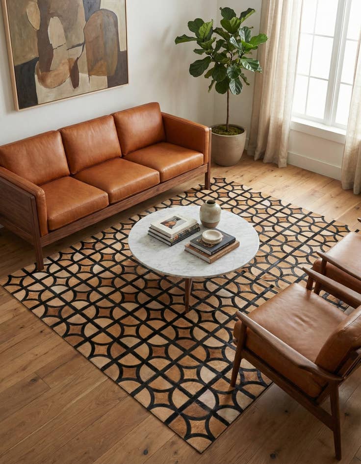 Detail image of 5' x 7' 9 Cowhide Rug