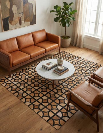 5' x 7' 9 Cowhide Rug