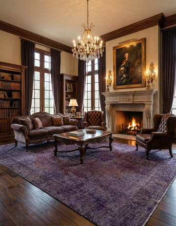 9' 1 x 12' 5 Vintage Royal Wool Rug