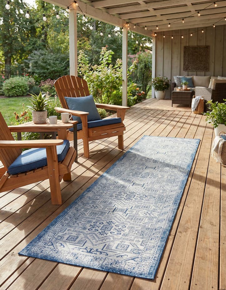 2' 7 x 12' Easy-Clean Aztec Indoor / Outdoor ...