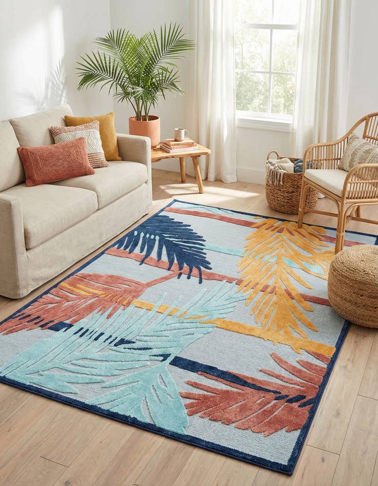 Detail image of 7' x 10' Easy-Clean Belize Indoor / Outdoor Rug