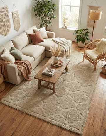 9' x 12' Lattice Shag Rug