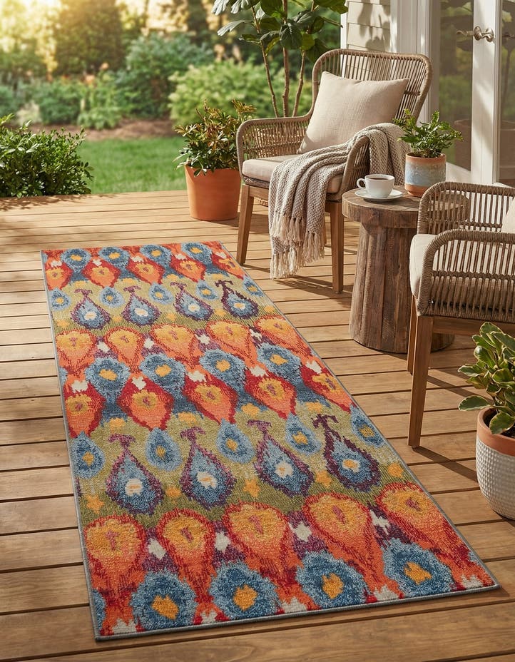 2' 7 x 9' Easy-Clean Modern Indoor / Outdoor...