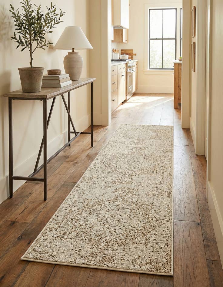 Detail image of 2' x 8' Easy-Clean Traditional Indoor / Outdoor Runner Rug