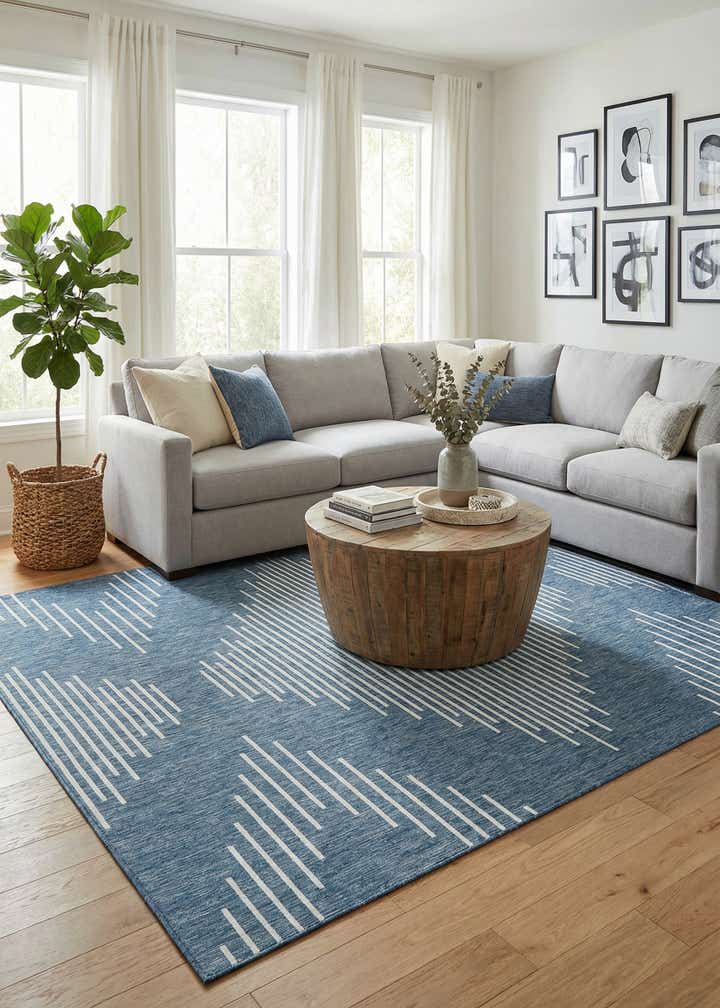 10' x 13' Easy-Clean Modern Indoor / Outdoor Rug