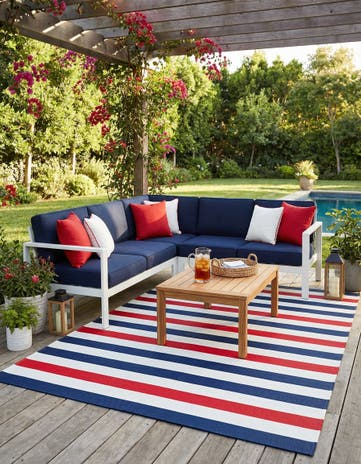 7' 10 x 10' Easy-Clean Vista Breeze Indoor / Outdoor Rug