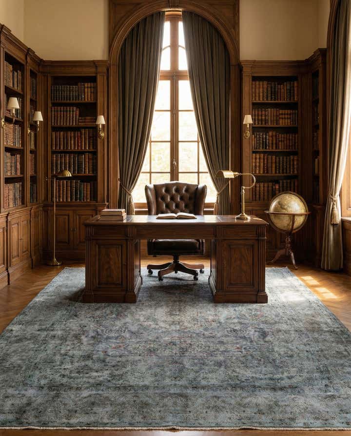 9' 8 x 12' 10 Vintage Royal Wool Rug