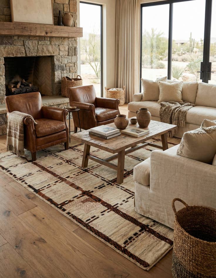 Detail image of 5' 8 x 7' 9 Kashkuli Wool Rug