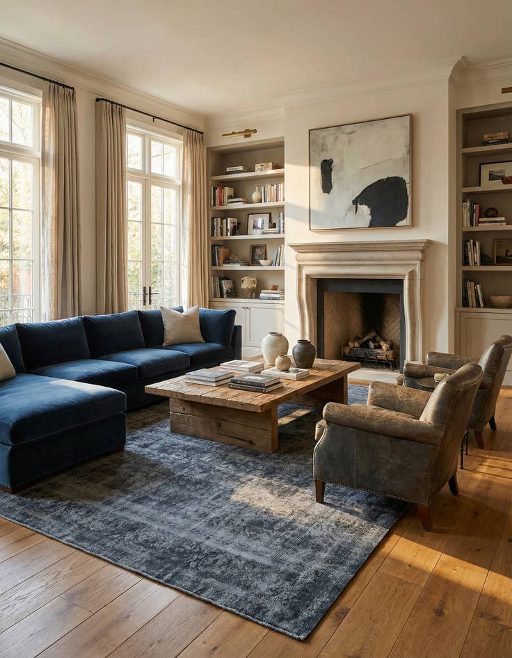 Detail image of 9' 7 x 13' 3 Vintage Royal Wool Rug