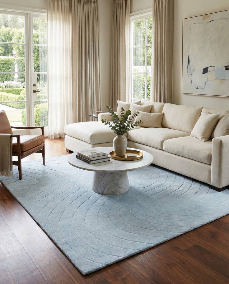 Detail image of 5' 4 x 7' 10 Hand Knotted Darya Wool Rug