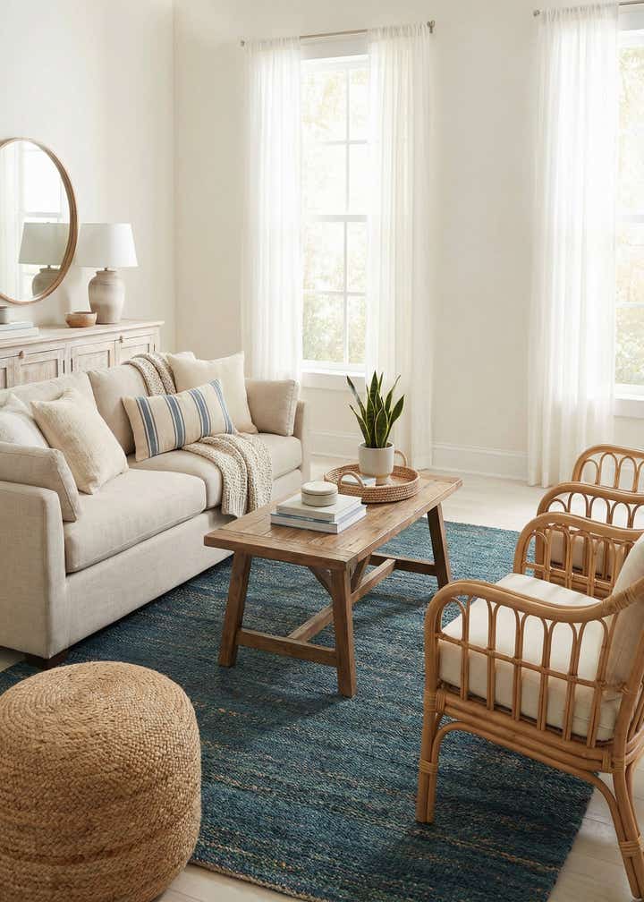 5' 3 x 8' 2 Palm Beach Jute Rug