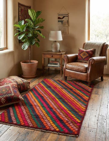 3' x 4' 6 Hand Knotted Balouch Wool Rug