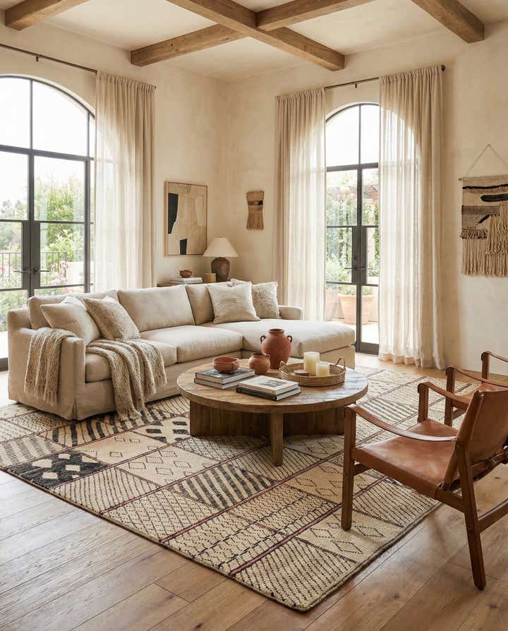 11' 3 x 15' 8 Hand Knotted Moroccan Wool Rug