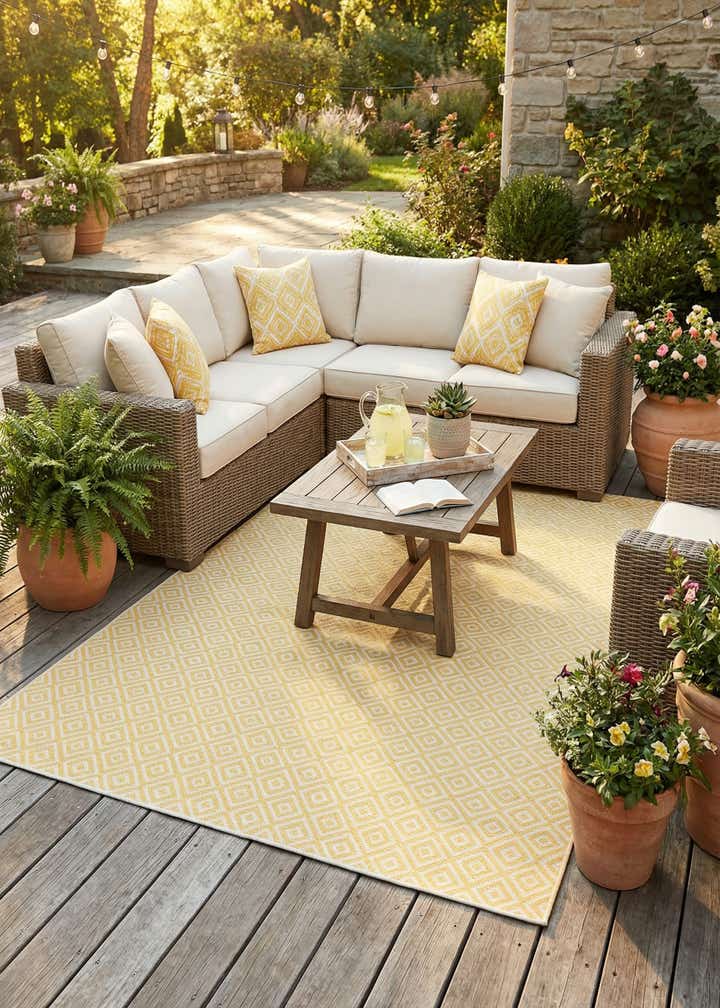 7' x 10' Easy-Clean Jill Zarin Costa Rica Indoor / Outdoor Rug