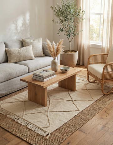 3' 6 x 4' 10 Hand Knotted Moroccan Wool Rug
