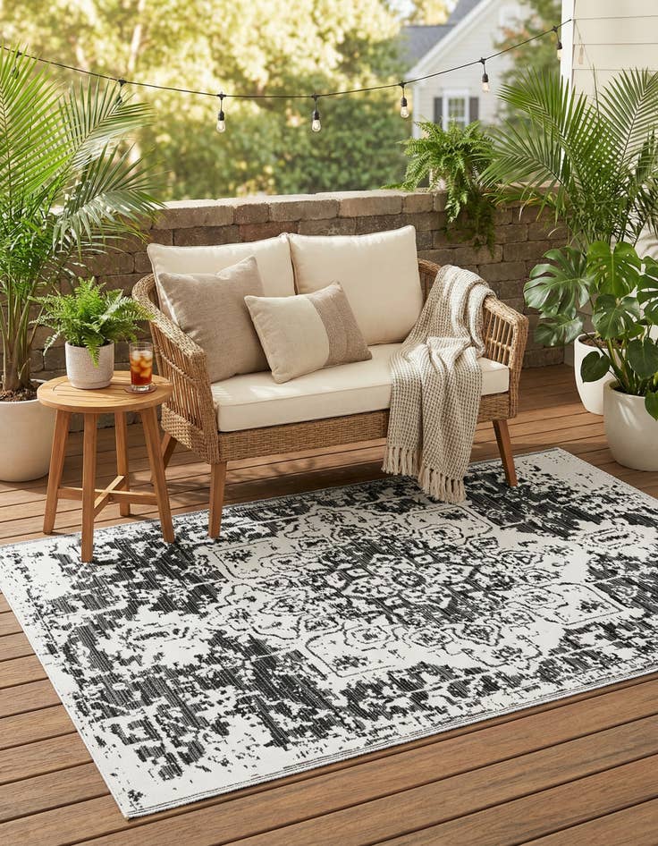 Detail image of 5' x 8' Easy-Clean Vista Breeze Indoor / Outdoor Rug