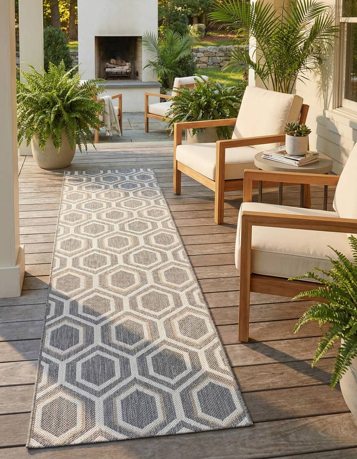 Detail image of 2' x 6' 2  Washable Vista Breeze Indoor / Outdoor Runner Rug